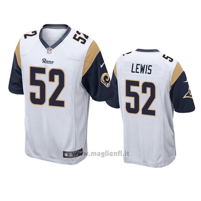 Maglia NFL Game Los Angeles Rams Terrell Lewis Bianco